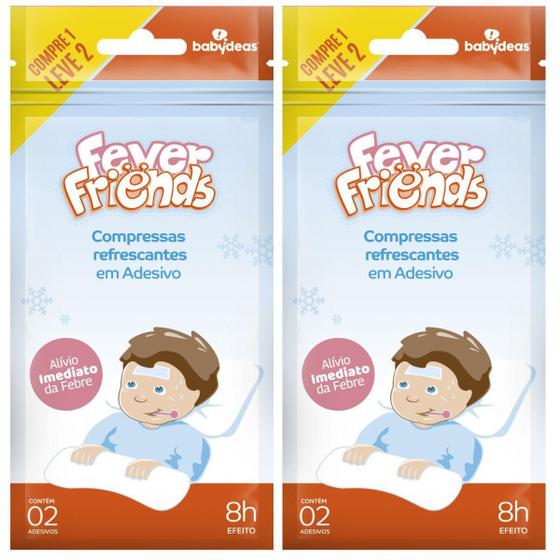 Imagem de 2 Fever Friends - Compressas Infantis 2 Em 1 - Babydeas