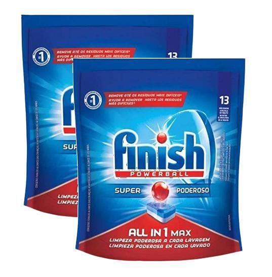 2 Finish Powerball Tablete Detergente Lava Louça 13 Unidades Menor preço em 2 Finish Powerball Tablete Detergente Lava Louça 13 Unidades