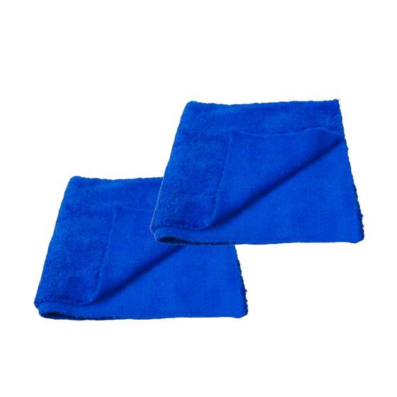 Imagem de 2 Flanelas De Microfibra 38x38cm 300Gsm Azul Detailer