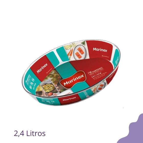 Imagem de 2 Forma Bolo Oval Vidro 2,4L Nadir Forno ou Freezer Sempre