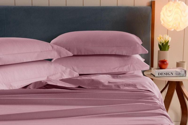 Imagem de 2 fronhas avulsas 100% algodão rosa 200 fios debrum