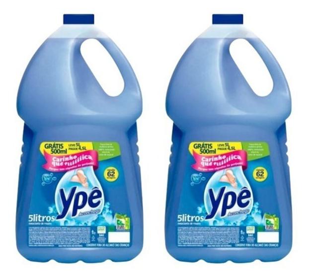 2 Galões de Amaciante de roupas ype 5 litros Aconchego PERFUMA MUITO Menor preço em 2 Galões de Amaciante de roupas ype 5 litros Aconchego PERFUMA MUITO