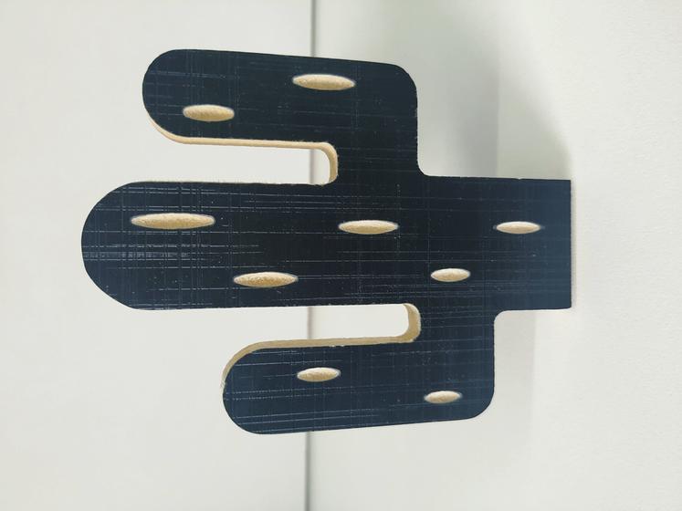 Imagem de 2 Ganchos penduradores de parede de Cacto em MDF