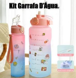 2 Garrafas de água Motivacional 2 Litros e 1L Menor preço em 2 Garrafas de água Motivacional 2 Litros e 1L
