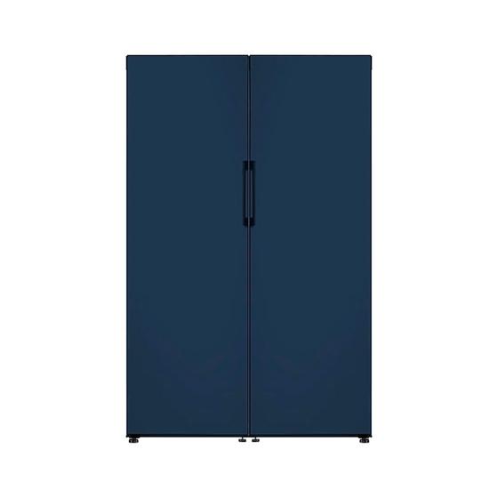2 Geladeira Samsung Bespoke 1 porta 315L Side By Side acabamento em vidro temperado Azul Marinho 127V Menor preço em 2 Geladeira Samsung Bespoke 1 porta 315L Side By Side acabamento em vidro temperado Azul Marinho 127V