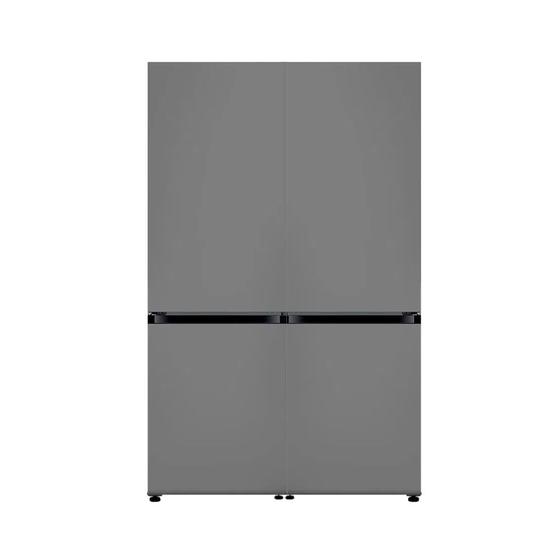 2 Geladeira Samsung Bespoke 328L Duplex Inverse French Door 4 portas