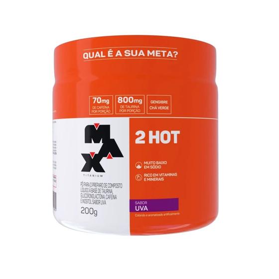 Imagem de 2 Hot 200g Sabor Uva Max Titanium