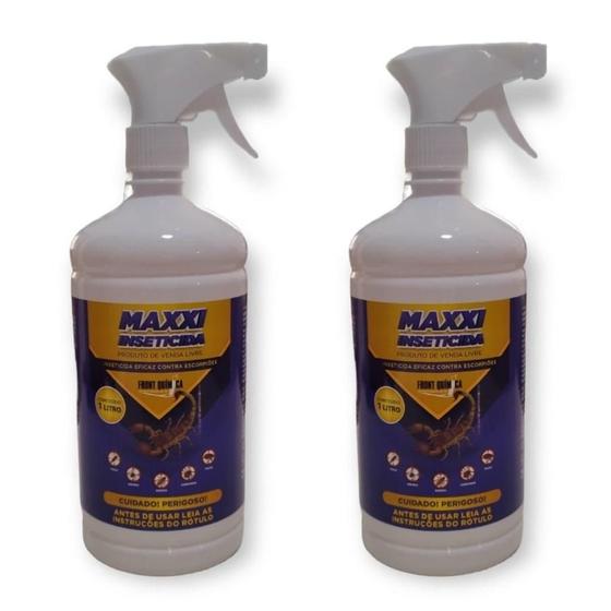 2 Inseticida 1 Litro Forte com Borrifador Gatilho e Trava de Segurança Marca Maxxi - Envio Já - Maxxi Inseticida Imagem de 2 Inseticida 1 Litro Forte com Borrifador Gatilho e Trava de Segurança Marca Maxxi - Envio Já