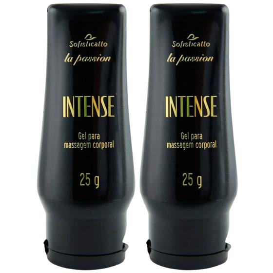 Imagem de 2 Intense Gel Para Massagem Corporal Sofisticatto 25g