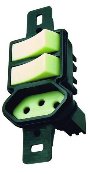 Imagem de 2 Interruptores Paralelos + Tomada 20a S/ Placa Prata Radial