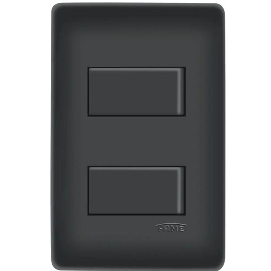 Imagem de 2 Interruptores Simples Distanciadas de 16A/250V - 4050 - FAME