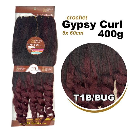 Imagem de 2 Jumbo Gypsy Curl African Beauty 400Gr Boho Fibra Premium