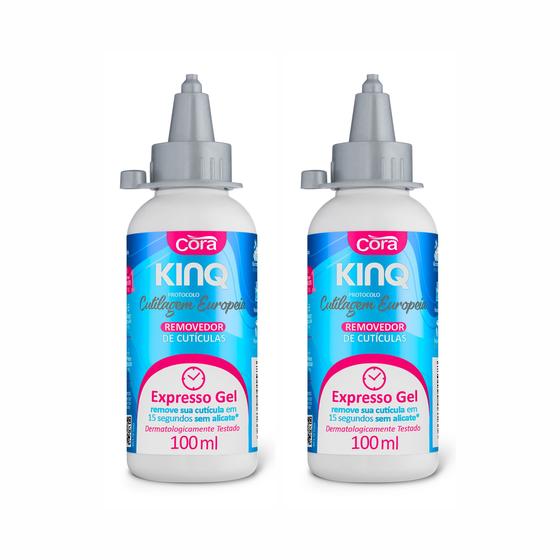 Imagem de 2 Kinq Gel p/ Remoção de Cutículas 100ml - Cora