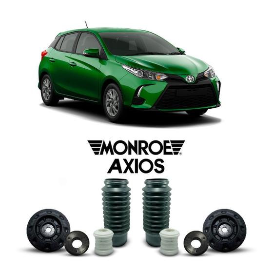 Imagem de 2 Kit Batedor Batente Dianteiro Novo Toyota Yaris