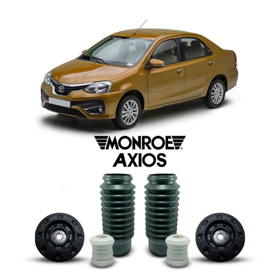 Imagem de 2 Kit Batedor Batente Dianteiro Toyota Etios Sedan 2016/2021