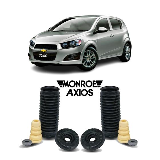 Imagem de 2 Kit Batedor Coxim Dianteiro Chevrolet Sonic 2012 2013 2014