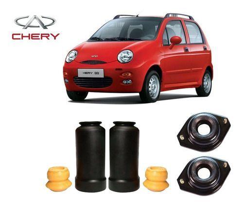 Imagem de 2 Kit Batente Coifa Coxim Amortecedor Dianteiro Chery Qq 2011 2012 2013