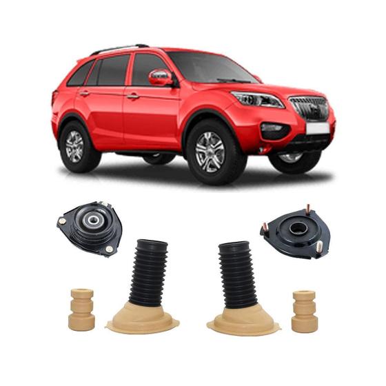 Imagem de 2 Kit Batente Coifa Coxim Dianteiro Lifan X60 2013 Até 2016