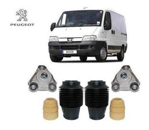 Imagem de 2 Kit Batente Coifa Coxim Dianteiro Peugeot Boxer 2016 2017 2018