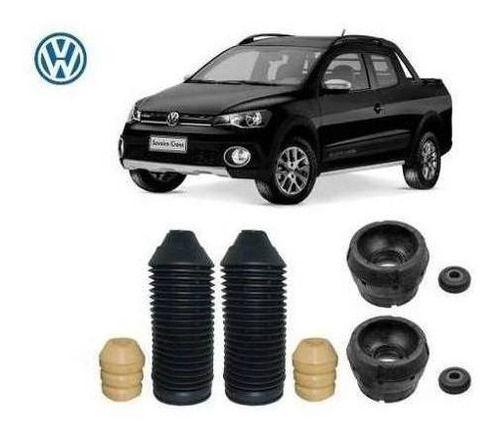 Imagem de 2 Kit Batente Coifa Coxim Rolamento Dianteiro Saveiro Cross 2008 2009 2010 2011