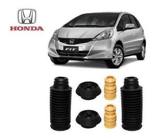 Imagem de 2 Kit Batente Coxim Amortecedor Dianteiro Honda New Fit 2009 2010 2011