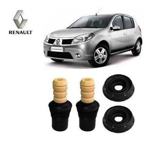 Imagem de 2 Kit Batente Coxim Amortecedor Dianteiro Renault Sandero 2007 2008 2009