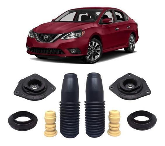 Imagem de 2 Kit Batente Coxim Dianteiro Nissan Sentra 2014 2015 2016