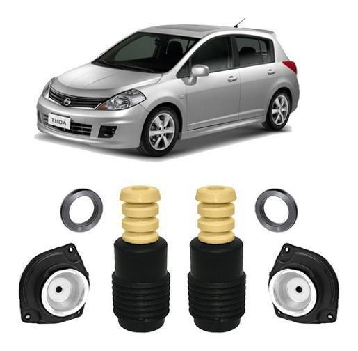 Imagem de 2 Kit Batente Coxim Dianteiro Nissan Tiida 2007 2008 2009 10