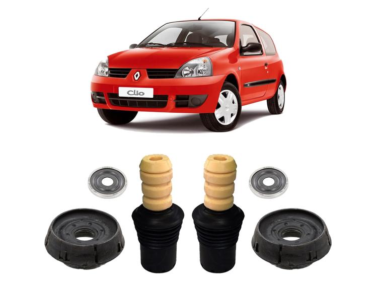 Imagem de 2 Kit Batente Coxim Dianteiro Renault Clio 2003 2004 2005 06