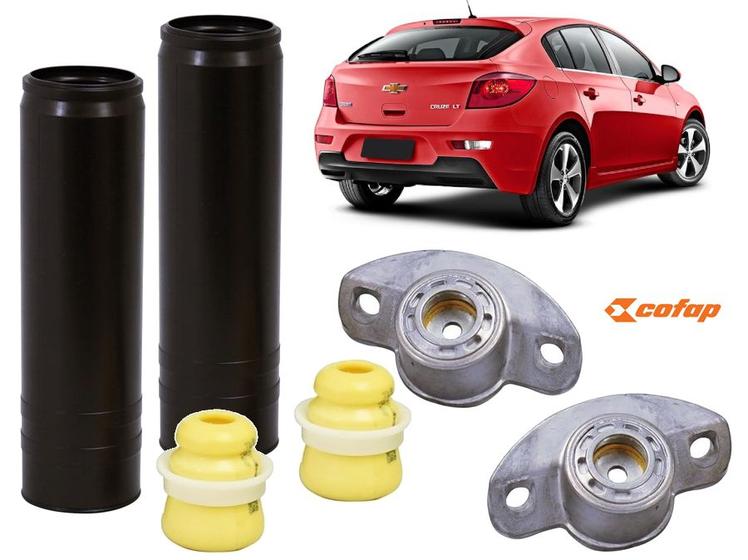 Imagem de 2 Kit Batente Coxim do Amortecedor Traseiro Cruze Hatch e Sedan 2011 a 2016 COFAP TKC04120