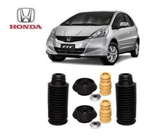 Imagem de 2 Kit Batente Coxim Rolamento Dianteiro Honda New Fit 2009 2010 2011