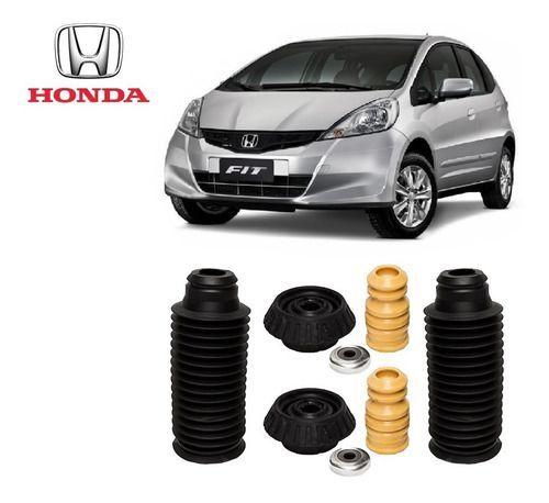 Imagem de 2 Kit Batente Coxim Rolamento Dianteiro Honda New Fit 2014 2015 2016