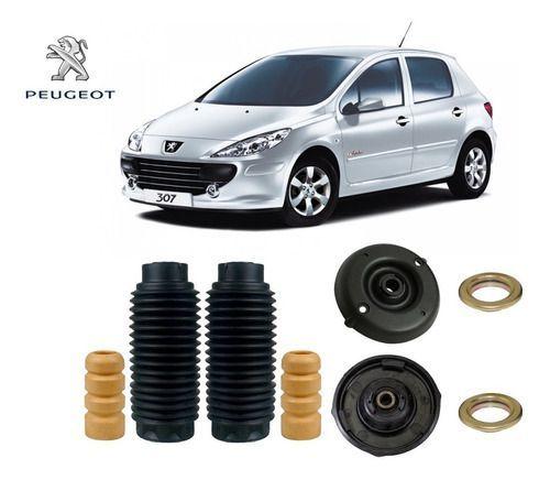 Imagem de 2 Kit Batente Coxim Rolamento Dianteiro Peugeot 307 2010 2011 2012