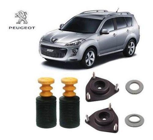 Imagem de 2 Kit Batente Coxim Rolamento Dianteiro Peugeot 4007 - 2006 2007 2008 2009 2010