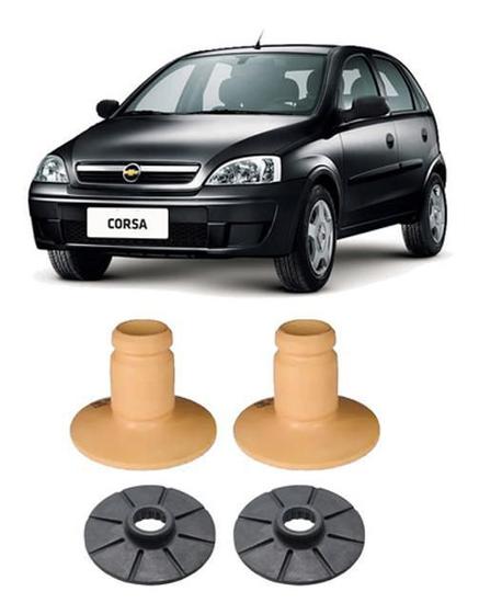 Imagem de 2 Kit Batente Suspensão Traseira Corsa 2002 2003 2004 2005