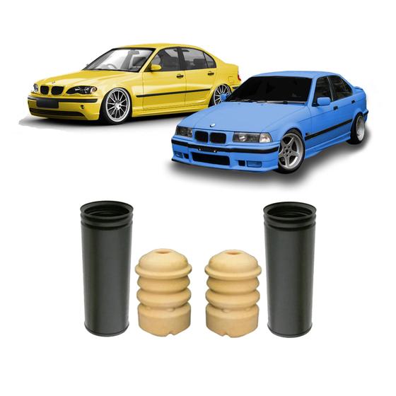 Imagem de 2 Kit Coifa Batente Traseiro Bmw 323I 1998 1999 2000 2001