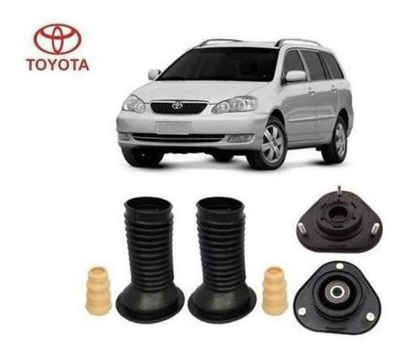 Imagem de 2 Kit Coxim Amortecedor Dianteiro Toyota Fielder 2003 2004 2005 2006 2007
