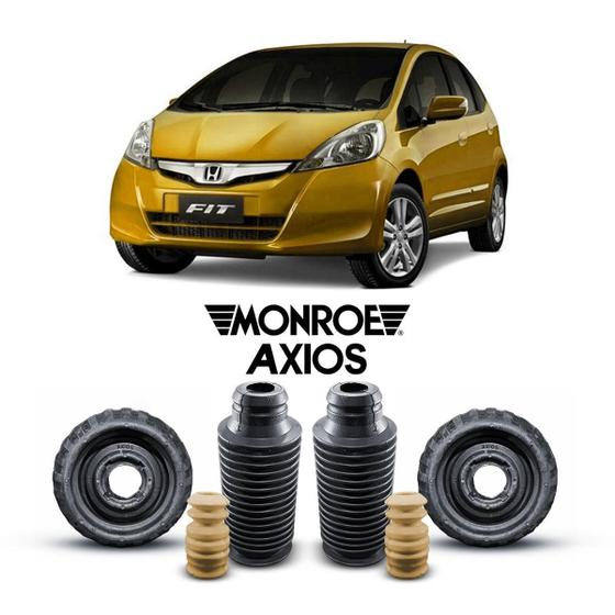 Imagem de 2 Kit Coxim Axios Dianteiro Honda Fit 13