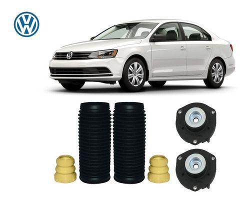 Imagem de 2 Kit Coxim Batente 55mm Amortecedor Dianteiro Jetta 2011 2012 2013