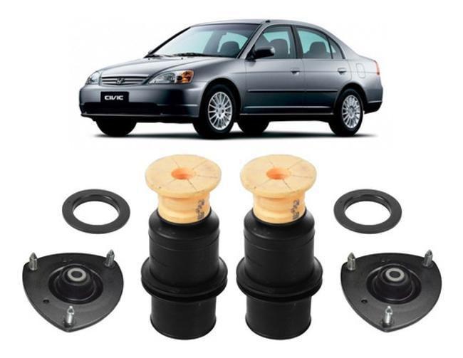 Imagem de 2 Kit Coxim Batente Amortecedor Dianteiro Civic 2001 2002