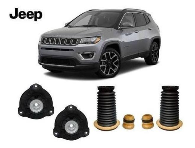 Imagem de 2 Kit Coxim Batente Amortecedor Dianteiro Jeep Compass 2016 2017 2018 2019 2020