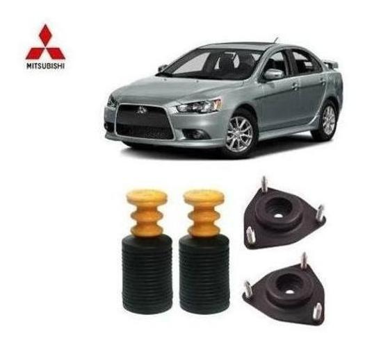 Imagem de 2 Kit Coxim Batente Coifa Dianteiro Mitsubishi Lancer 2008