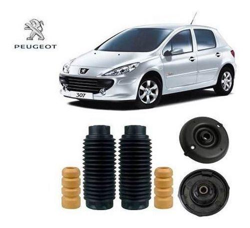 Imagem de 2 Kit Coxim Batente Coifa Dianteiro Peugeot 307 2004 2005 2006