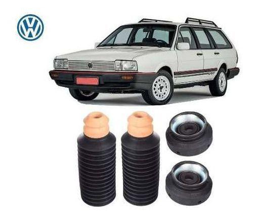 Imagem de 2 Kit Coxim Batente Coifa Dianteiro Vw Quantum Quadrada 1992 1993 1994