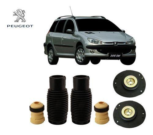 Imagem de 2 Kit Coxim Batente Coifa Do Amortecedor Dianteiro Peugeot 206 Sw Perua 1.4 1.6 2001 02 03 2004 2005 2006 2007 2008 2009