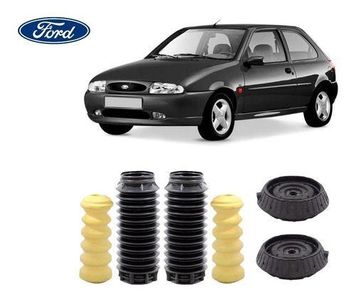 Imagem de 2 Kit Coxim Batente Coifa Do Amortecedor Traseiro Ford Fiesta 1996 1997 1998  Pronta Entrega