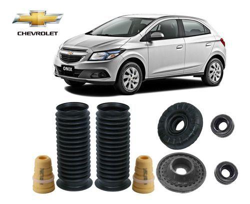 Imagem de 2 Kit Coxim Batente Coifa Rolamento Do Amortecedor Dianteiro Chevrolet Onix 2013 2014 2015 2016 2017/... Pronta Entrega