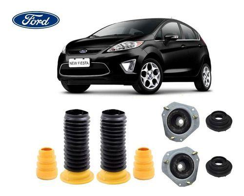 Imagem de 2 Kit Coxim Batente Coifa Rolamento Do Amortecedor Dianteiro Ford New Fiesta 2011 2012 2013 2014 Pronta Entrega