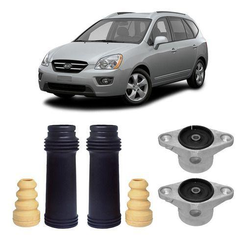 Imagem de 2 Kit Coxim Batente Coifa Traseiro Kia Carens 2007 2008 2009