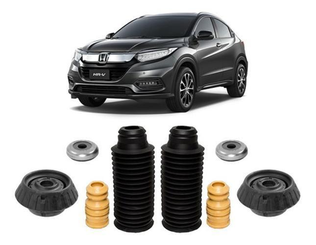 Imagem de 2 Kit Coxim Batente Dianteiro Honda Hrv 2016 2017 2018 2019